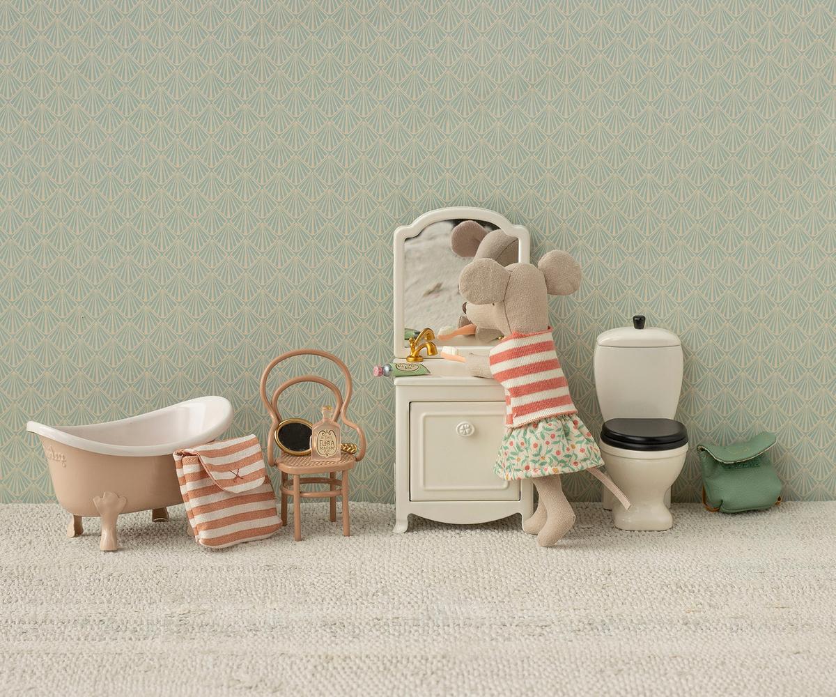 Maileg - Vintage Chair, Mouse - Dark Powder