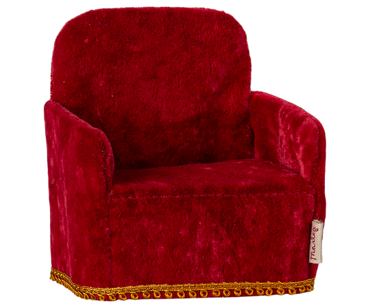Maileg - Folding Chair, Mouse - Red