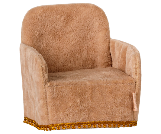 Maileg - Folding Chair, Mouse - Powder