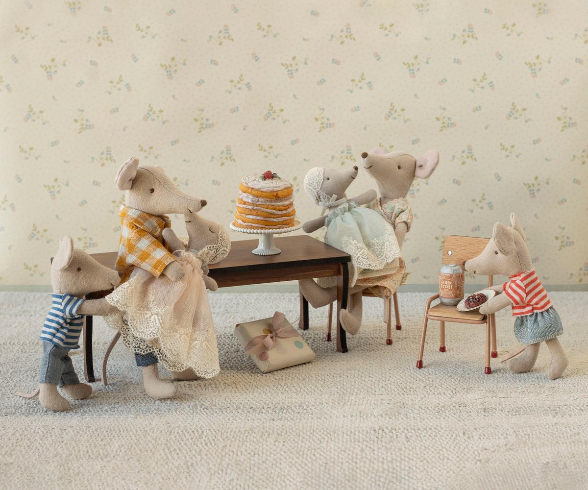 Maileg - Long Dining Table, Mouse