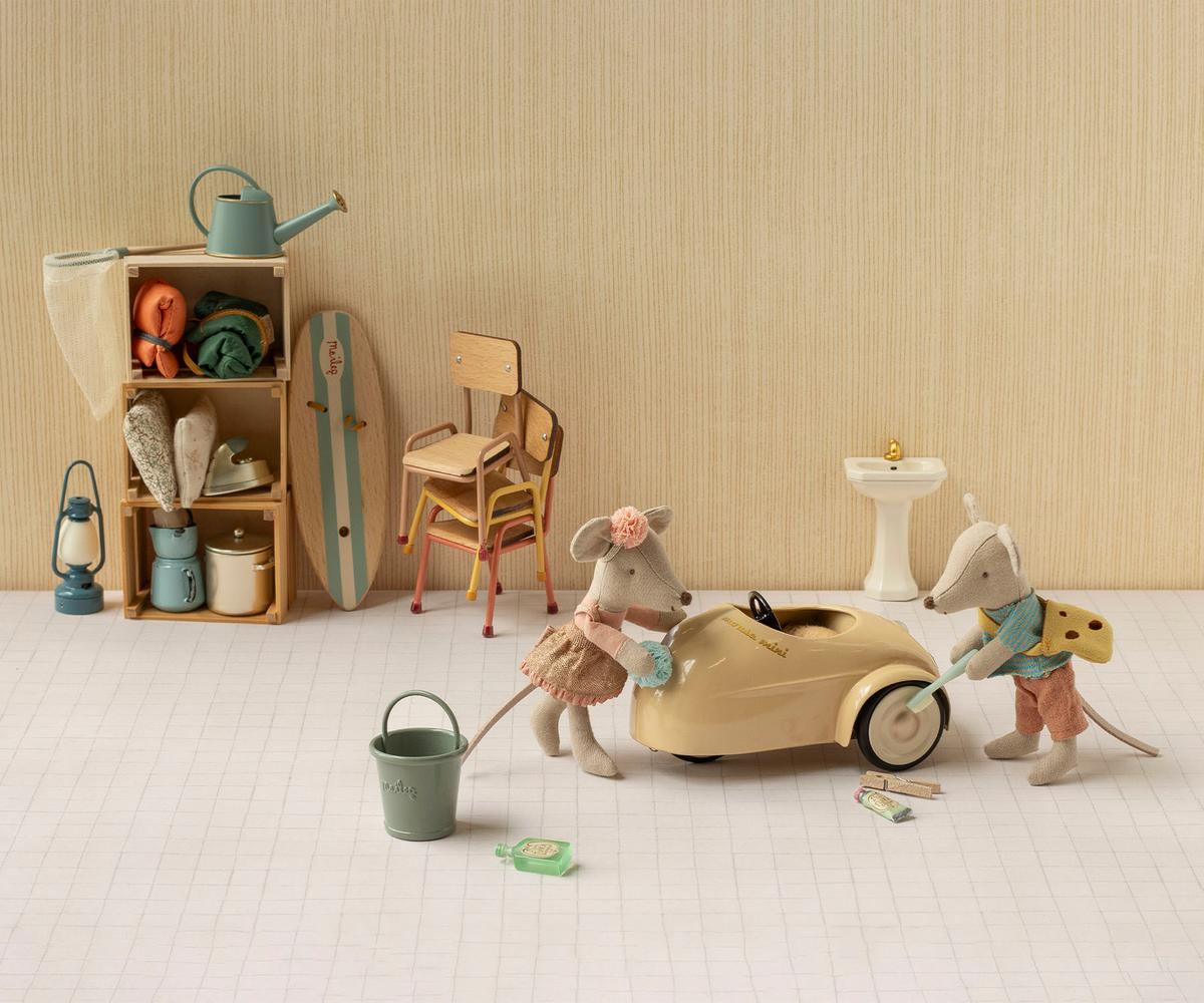 Maileg - Car, Mouse - Wheat