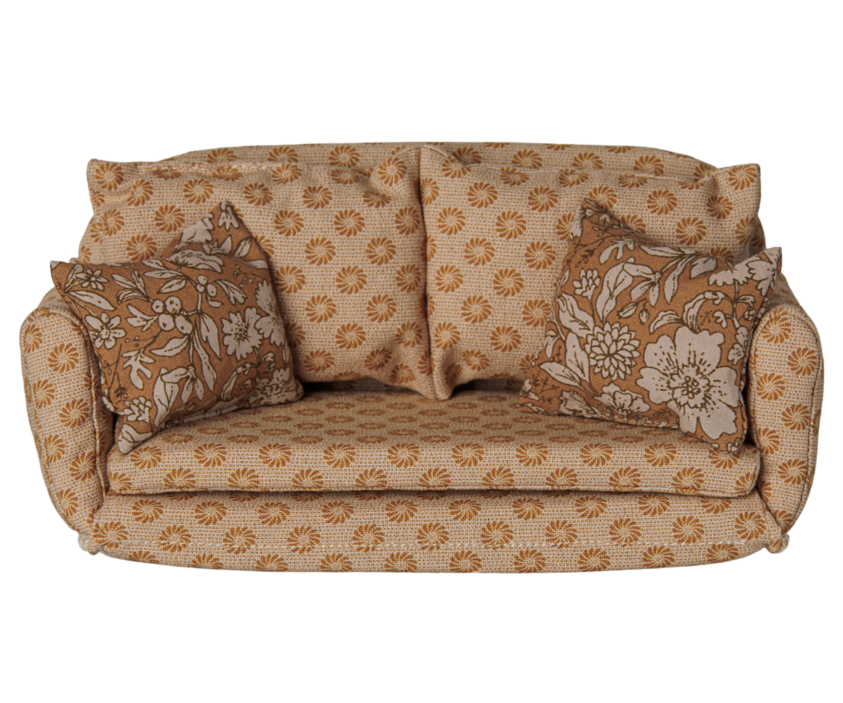 Maileg - Sofa Bed, Mouse - Large - Ocher
