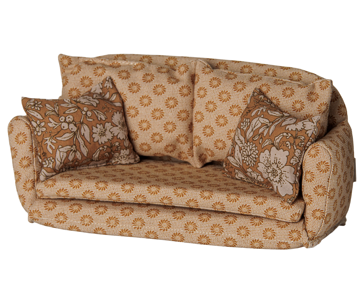 Maileg - Sofa Bed, Mouse - Large - Ocher