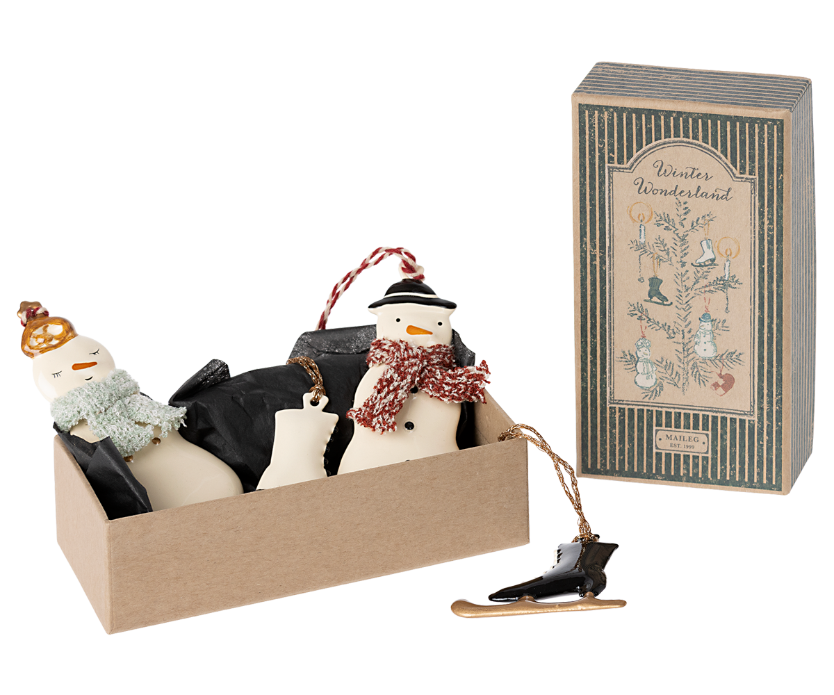 Maileg - Metal Ornament Set - Winter Wonderland
