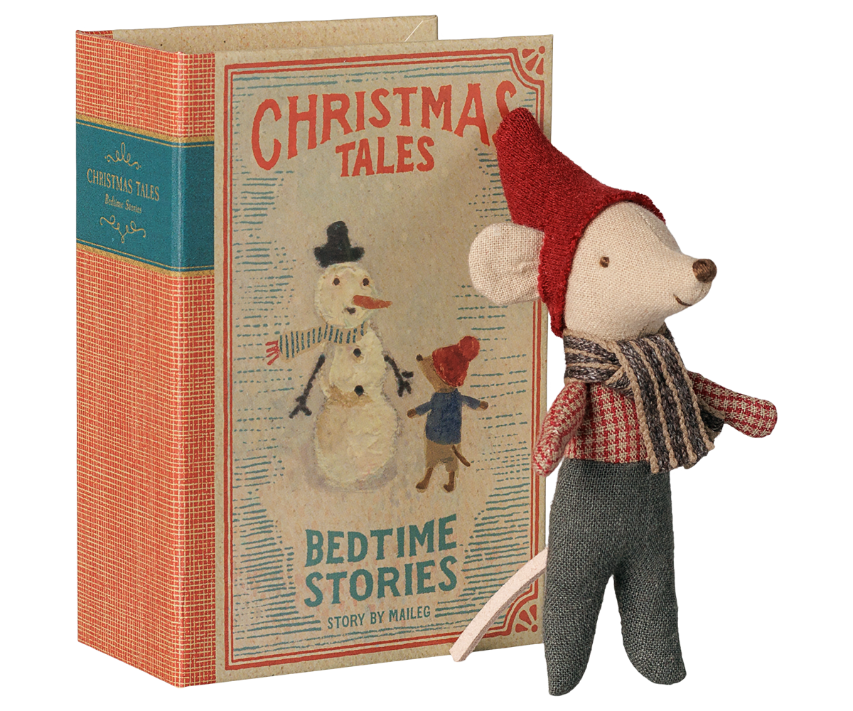 Maileg - Christmas Mouse - Baby In Book
