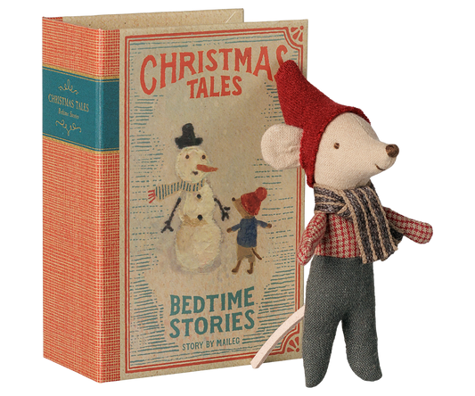 Maileg - Christmas Mouse - Baby In Book