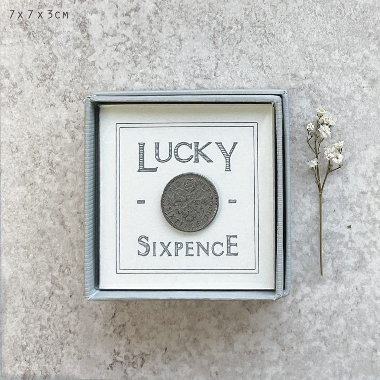 East of India - Boxed Lucky Sixpence - Even The Smallest Wish Can Come True