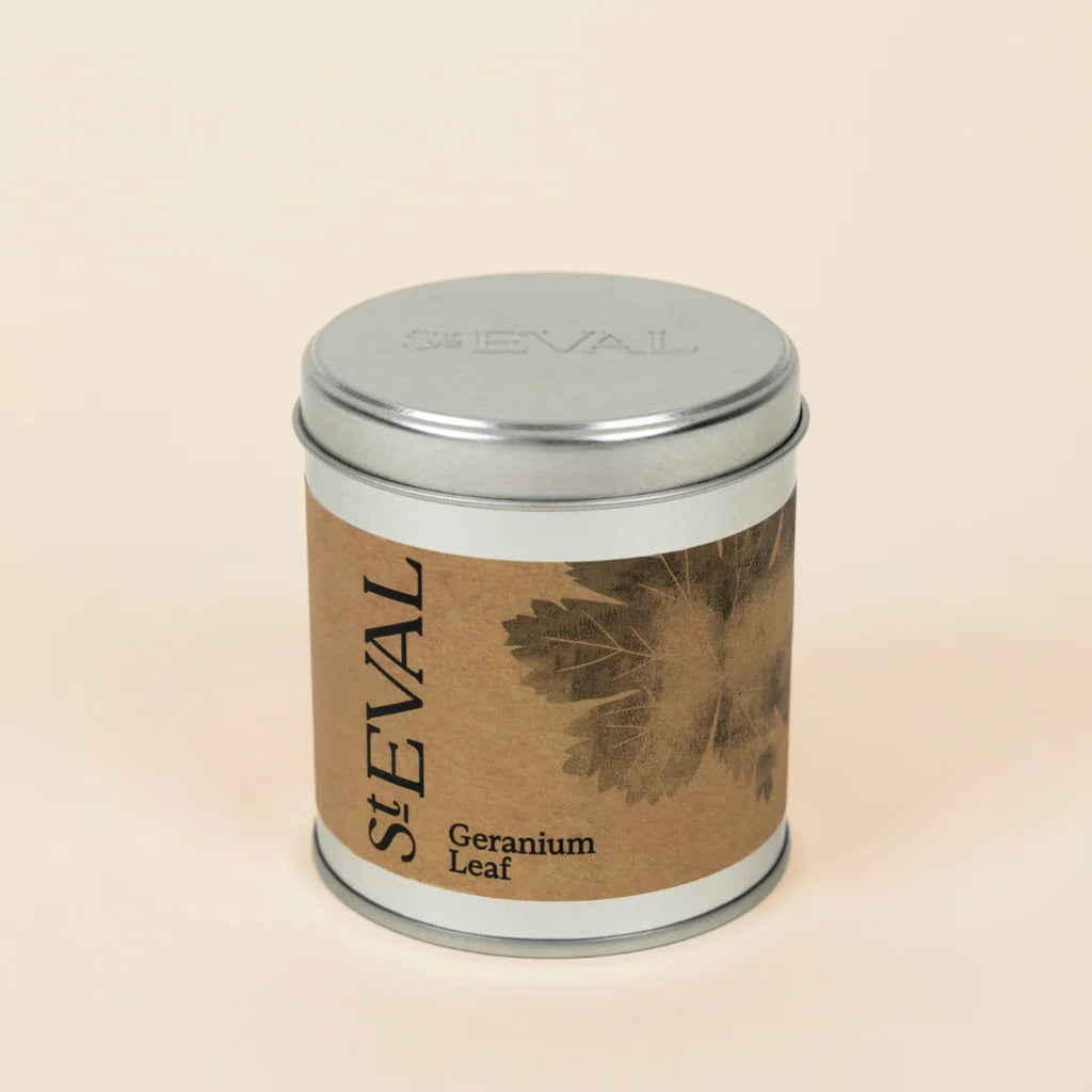 St Eval - Geranium Leaf Scented Tin Candle