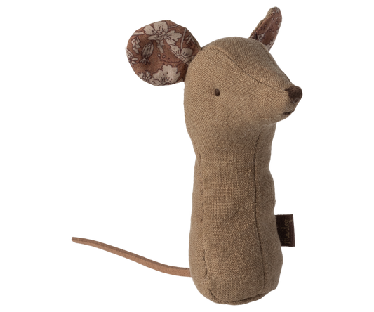 Maileg - Lullaby Friend Mouse Rattle - Light Umber