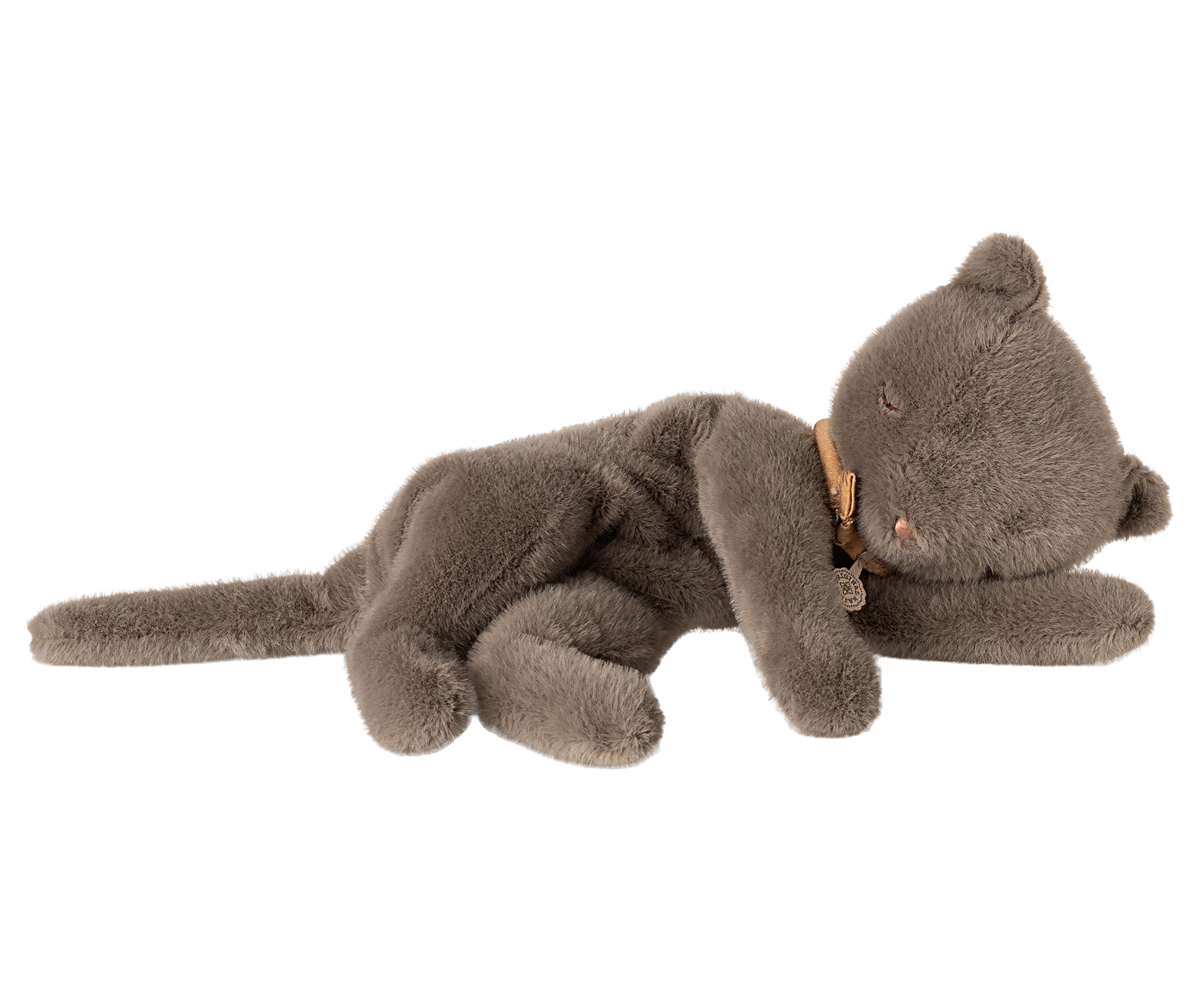 Maileg - Sleeping Kitten Plush Medium - Grey