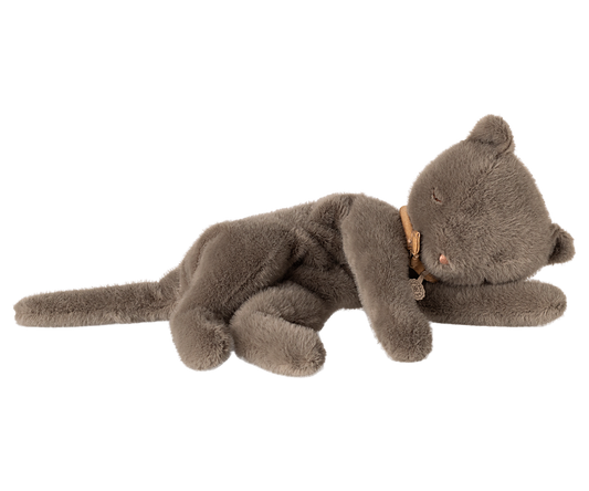 Maileg - Sleeping Kitten Plush Medium - Grey