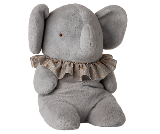 Maileg - Elephant Plush Big - Blue/Grey