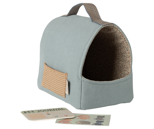 Maileg - Pet Carrier - Dusty Blue