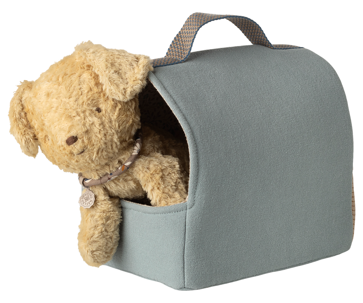 Maileg - Pet Carrier - Dusty Blue