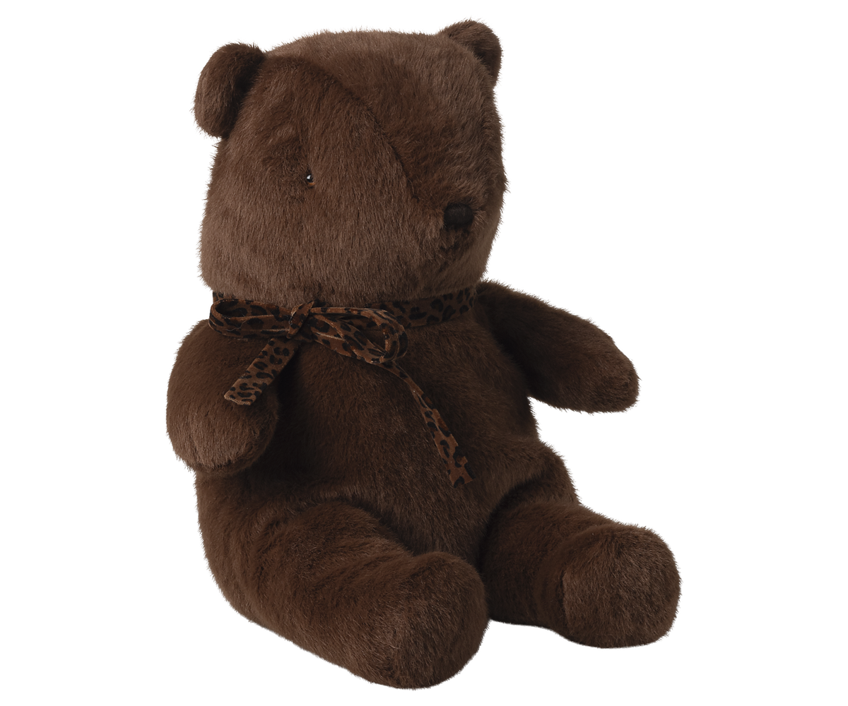 Maileg - Teddy Bear Plush, Medium - Dark Chocolate