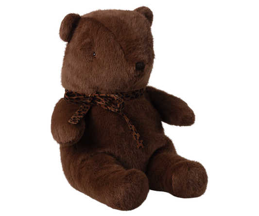 Maileg - Teddy Bear Plush, Medium - Dark Chocolate