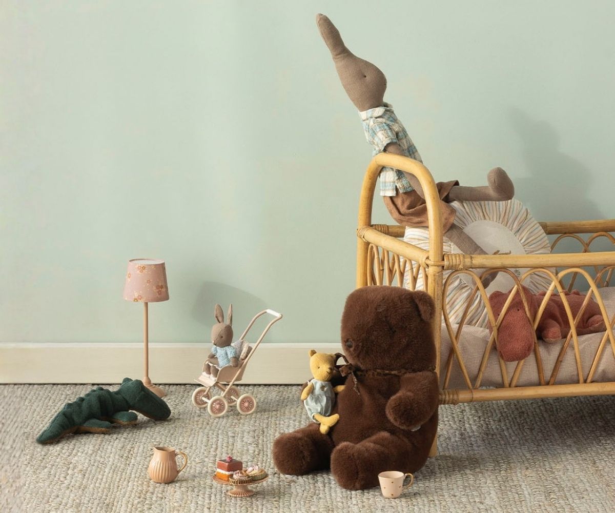 Maileg - Teddy Bear Plush, Medium - Dark Chocolate