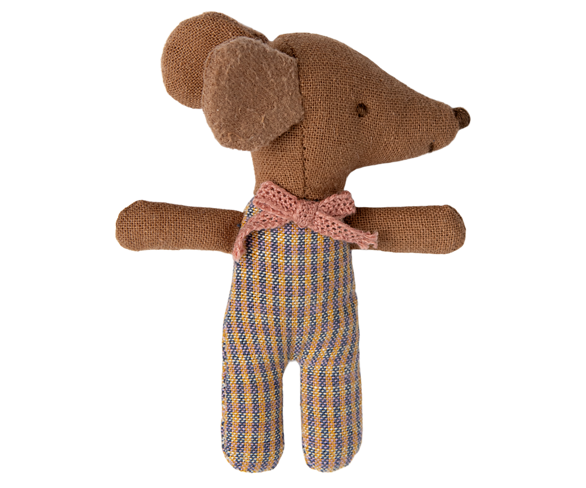 Maileg - Sleepy Wakey Baby Mouse in Matchbox - Rose