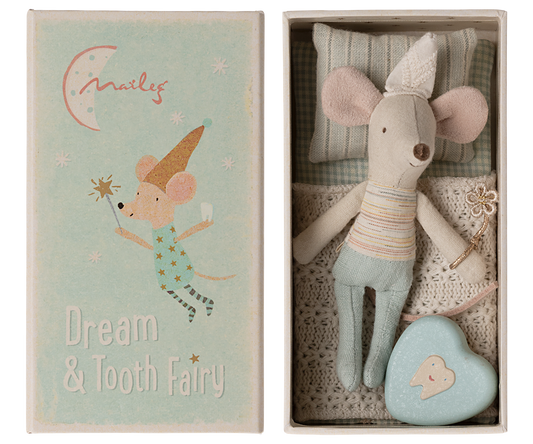 Maileg - Tooth Fairy Mouse, Little Brother in Matchbox