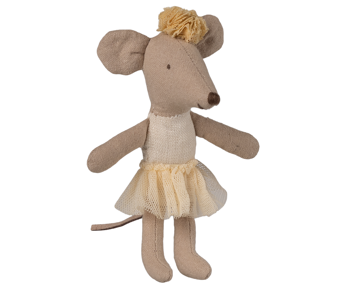 Maileg - Ballerina mouse Little Sister - Off White