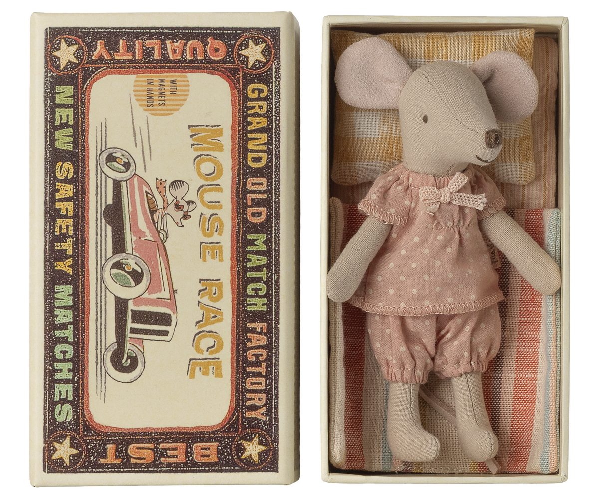Maileg - Big Sister Mouse In Matchbox