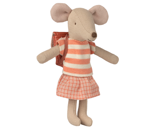 Maileg - Tricycle Mouse, Big sister - Coral