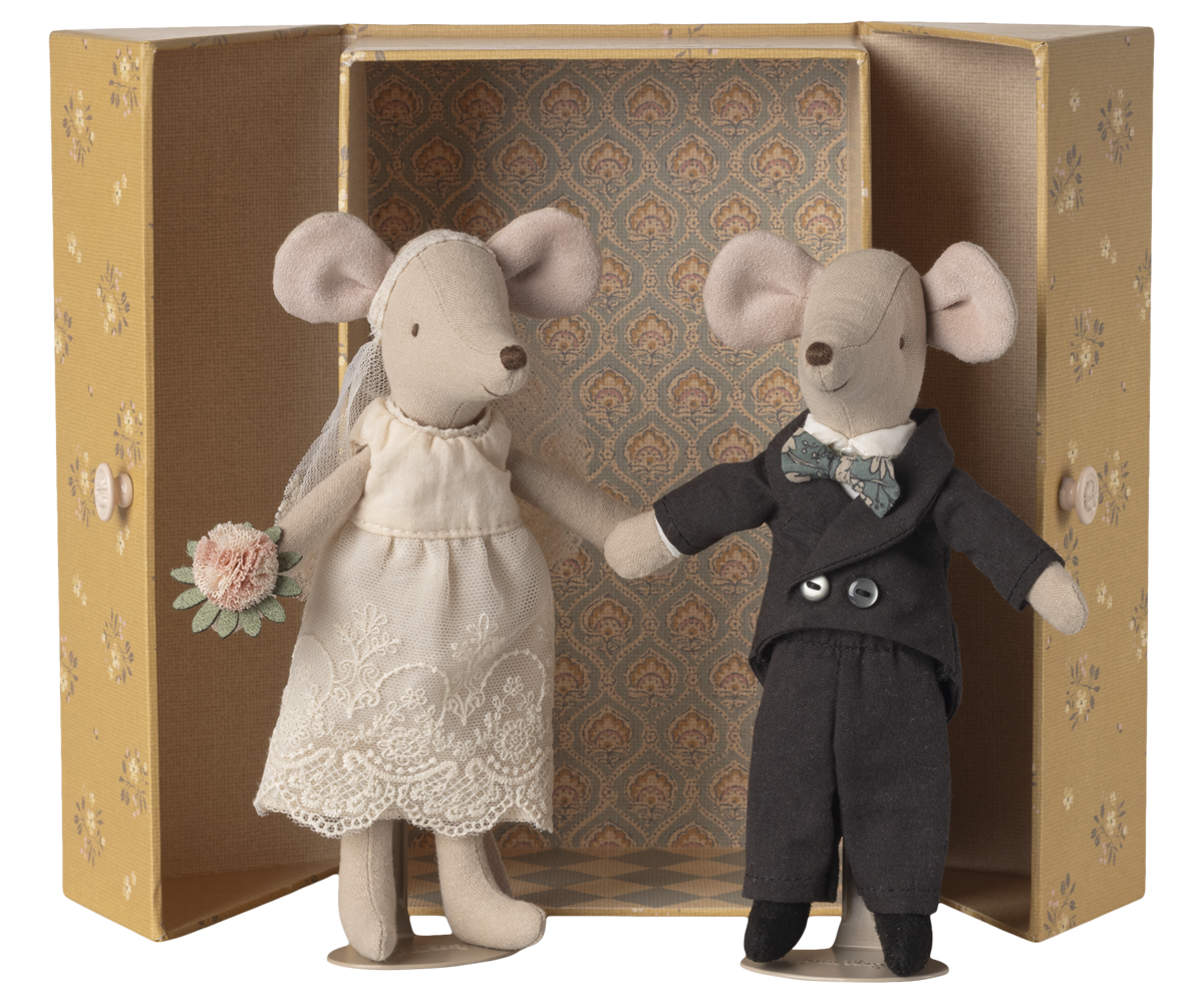 Maileg - Wedding Mice, Couple in Box - Mum and Dad