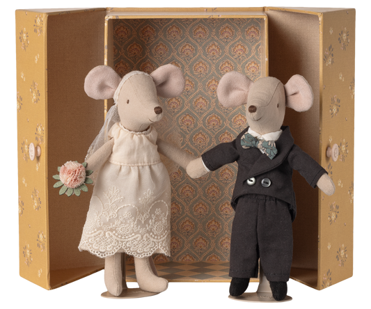 Maileg - Wedding Mice, Couple in Box - Mum and Dad