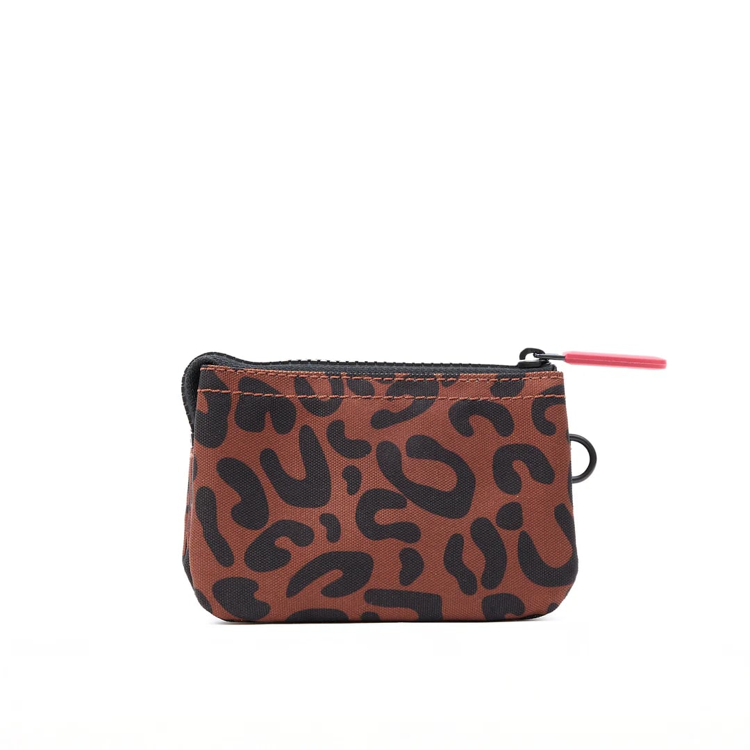 Roka - Carnaby Scarlet Leopard Print Recycled Canvas - Small