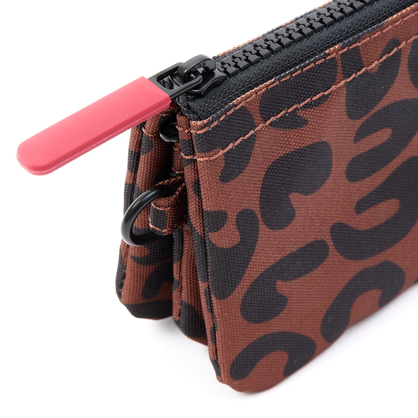 Roka - Carnaby Scarlet Leopard Print Recycled Canvas - Small