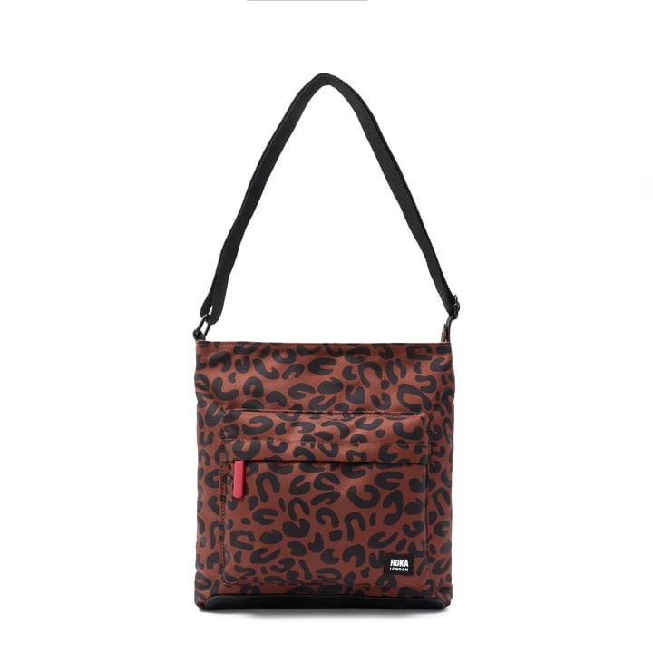 Roka - Scarlet Leopard Print Kennington B Recycled Canvas - Medium