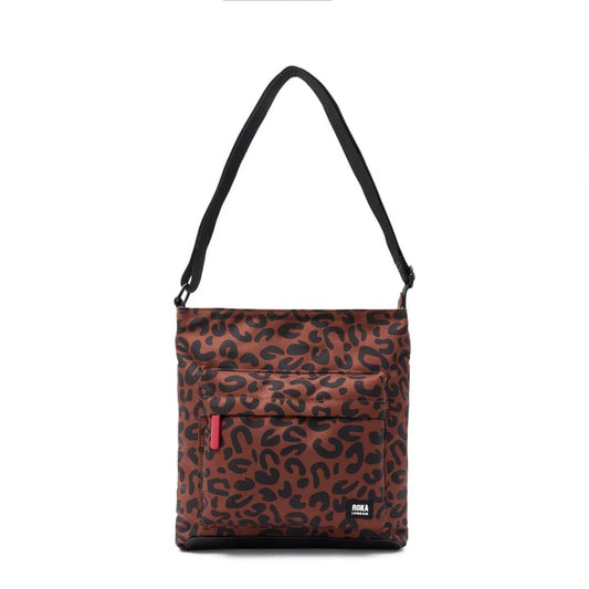Roka - Scarlet Leopard Print Kennington B Recycled Canvas - Medium