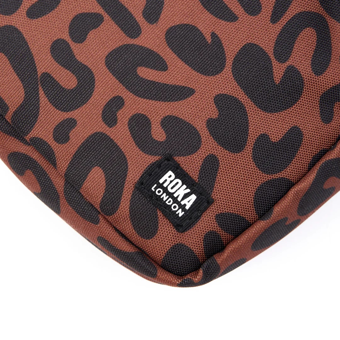 Roka - Scarlet Leopard Print Bond Recycled Canvas - Small