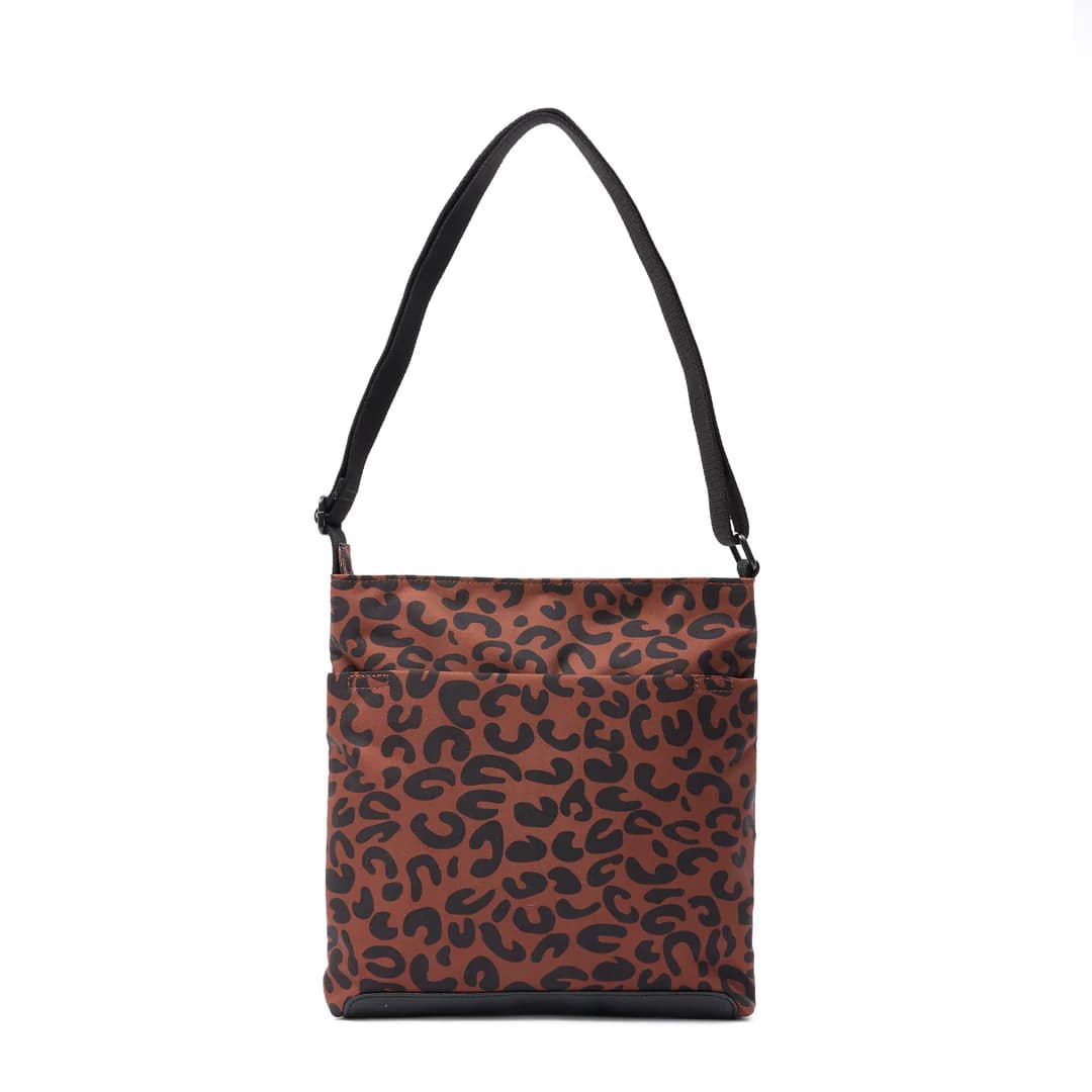 Roka - Scarlet Leopard Print Kennington B Recycled Canvas - Medium