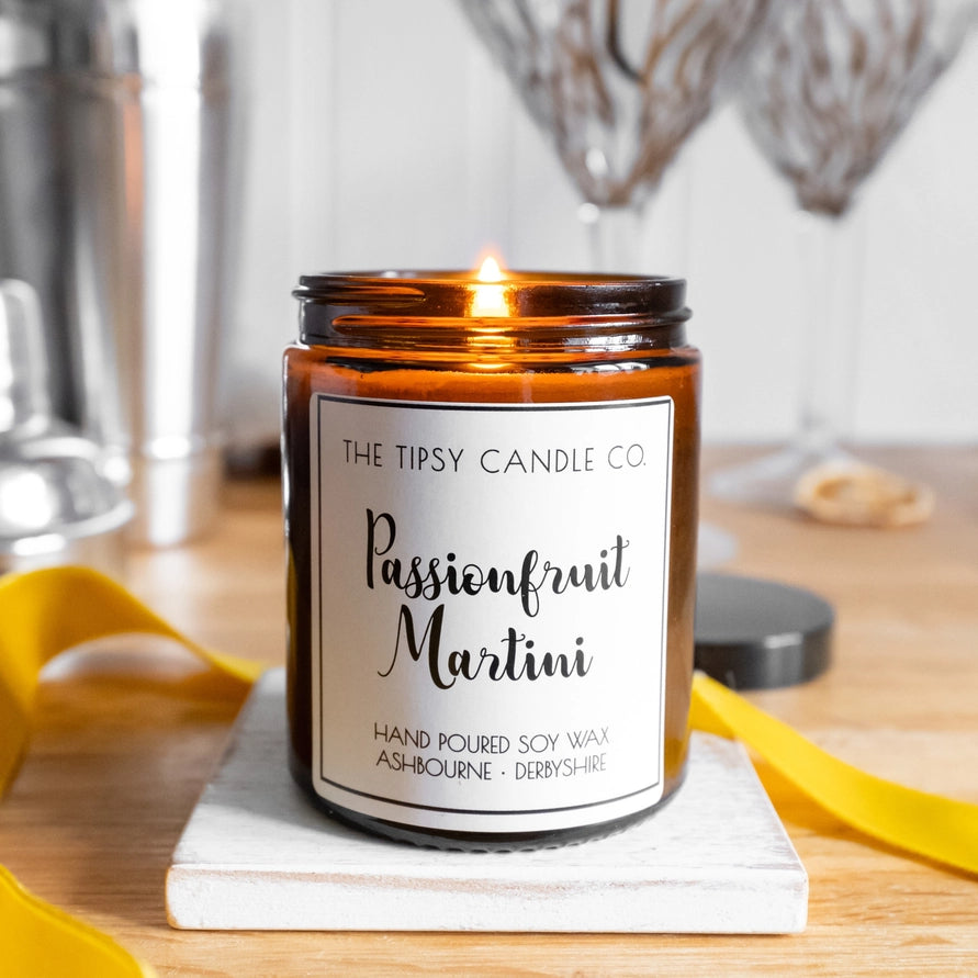The Tipsy Candle Co - Passionfruit Martini Scented Candle