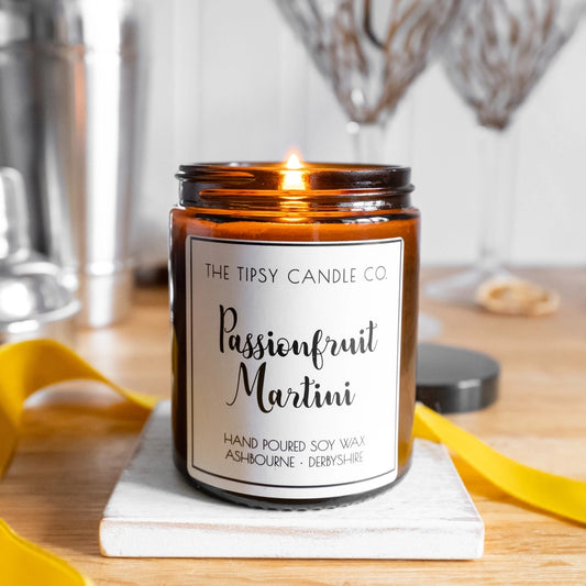 The Tipsy Candle Co - Passionfruit Martini Scented Candle