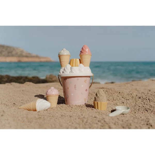 Little Dutch - Ice Cream Bucket Set - Ocean Dreams Pink