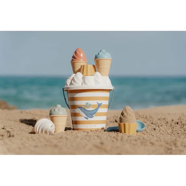 Little Dutch - Ice Cream Bucket Set - Ocean Dreams Blue