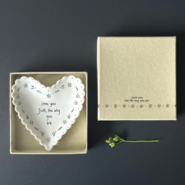 East of India - Scallop Heart Dish - Love You Just The Way Your Are