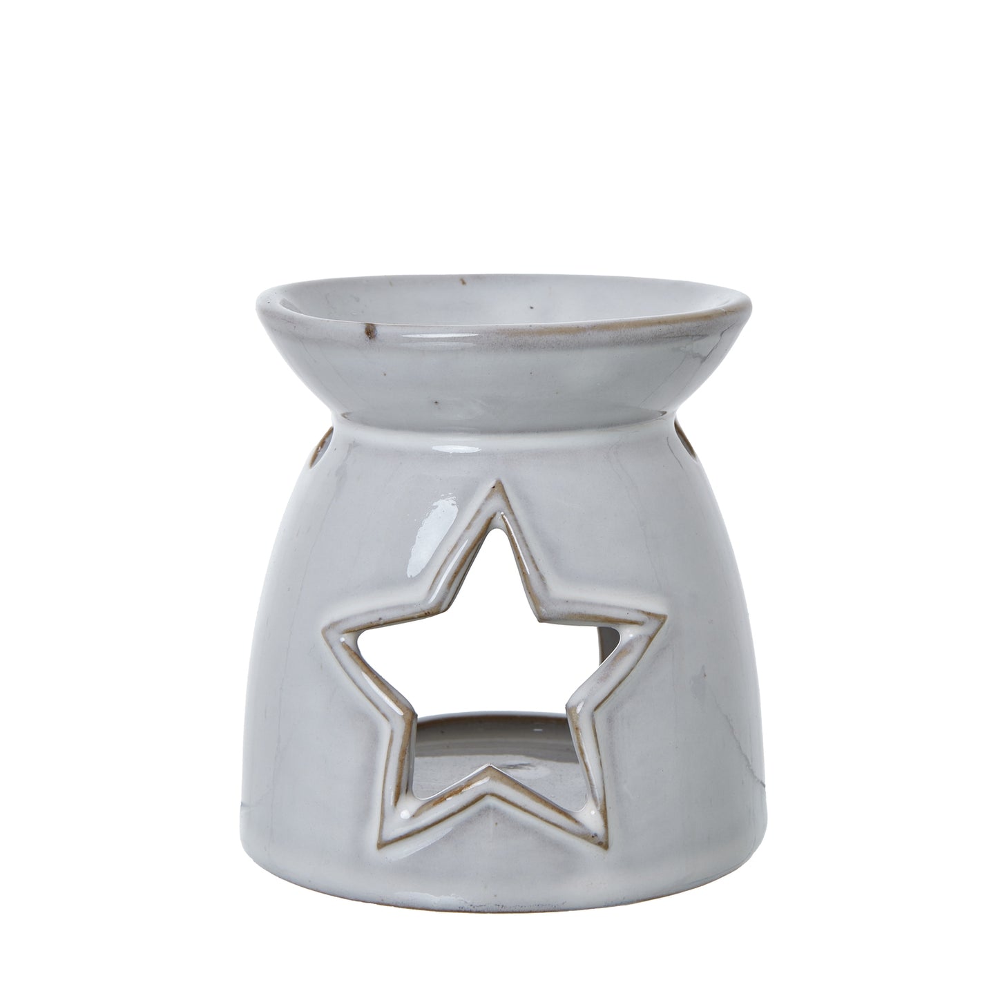 White Ceramic Star Wax Melt Holder