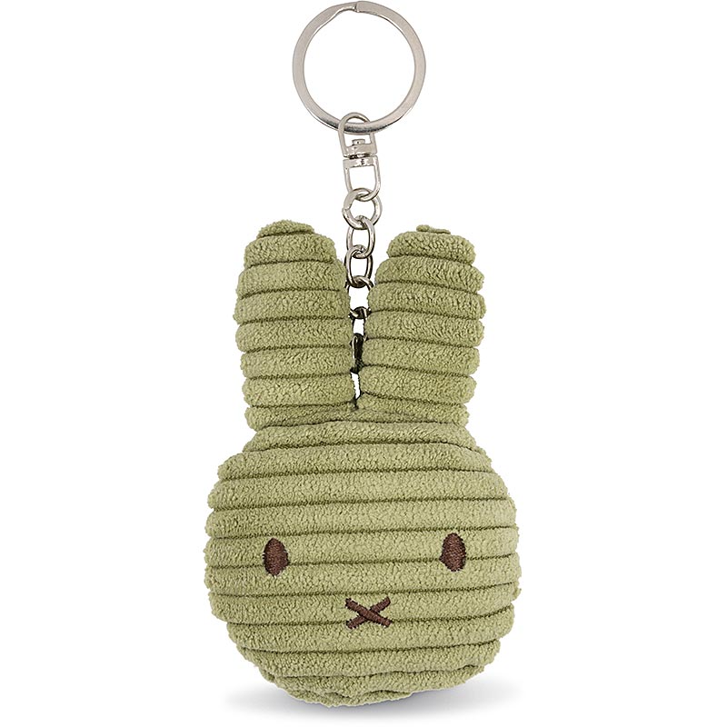 Miffy Flat Corduroy ECO Keyring - Olive Green