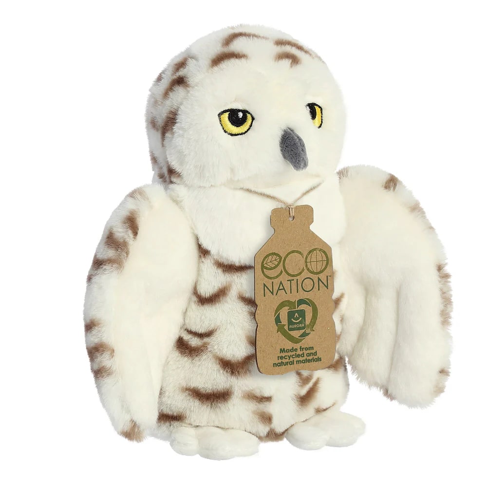 Aurora - Eco Nation Snowy Owl - Recycled Soft Toy