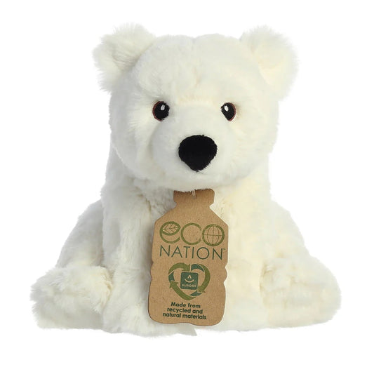 Aurora - Eco Nation Polar Bear - Recycled Soft Toy