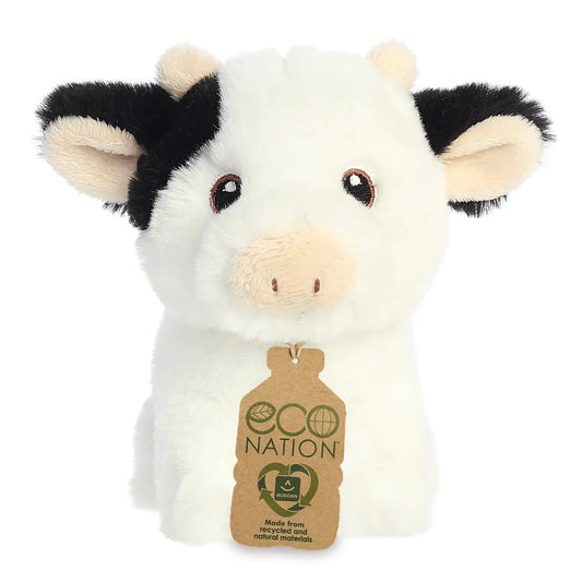 Aurora - Eco Nation Mini Cow - Recycled Soft Toy