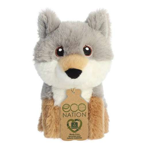 Aurora - Eco Nation Mini Wolf - Recycled Soft Toy
