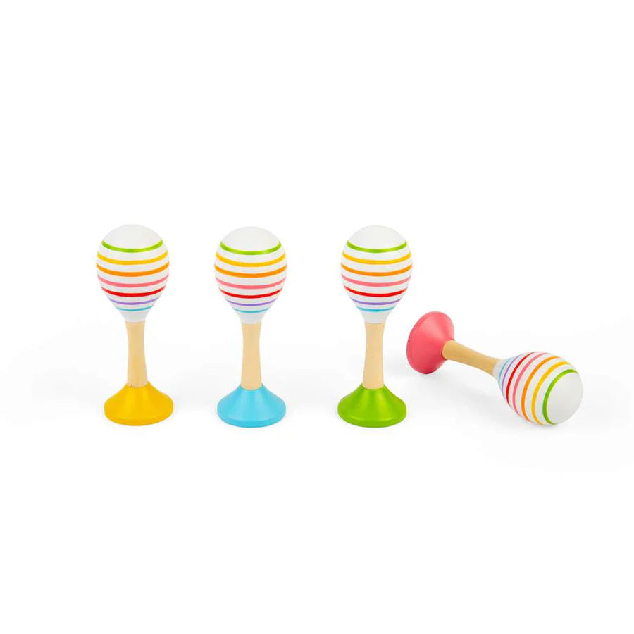 Bigjigs Toys - Junior Maracas (One Pair - Colour Chosen at Random)