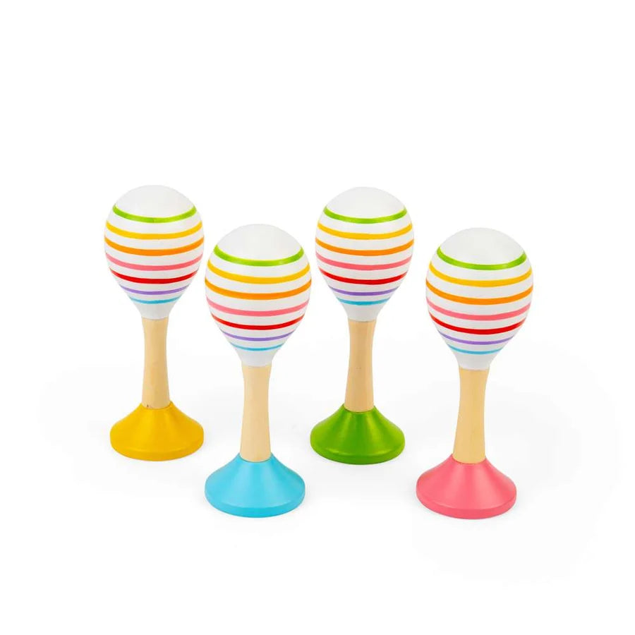 Bigjigs Toys - Junior Maracas (One Pair - Colour Chosen at Random)