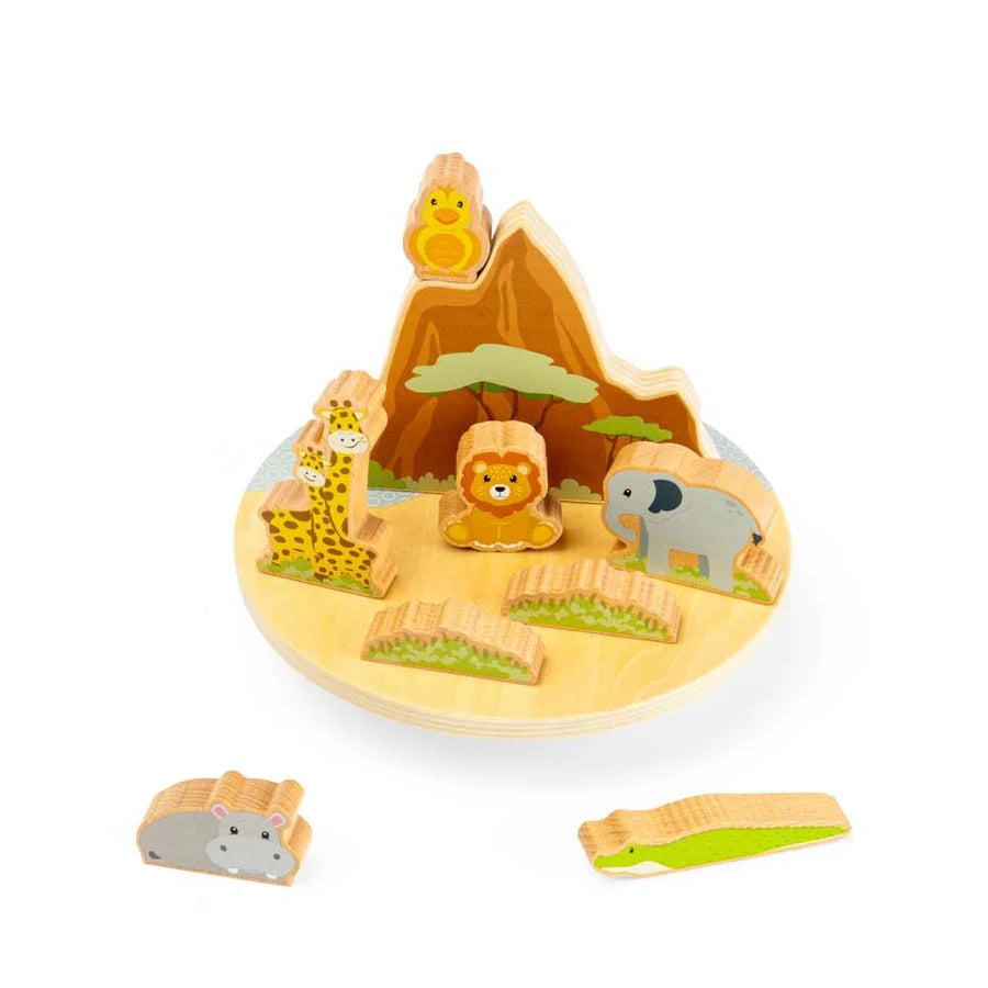 Bigjigs Toys - Wooden Safari Wobble Board