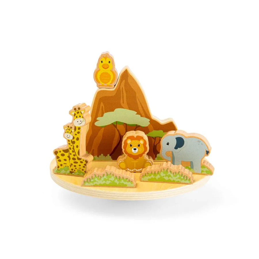 Bigjigs Toys - Wooden Safari Wobble Board