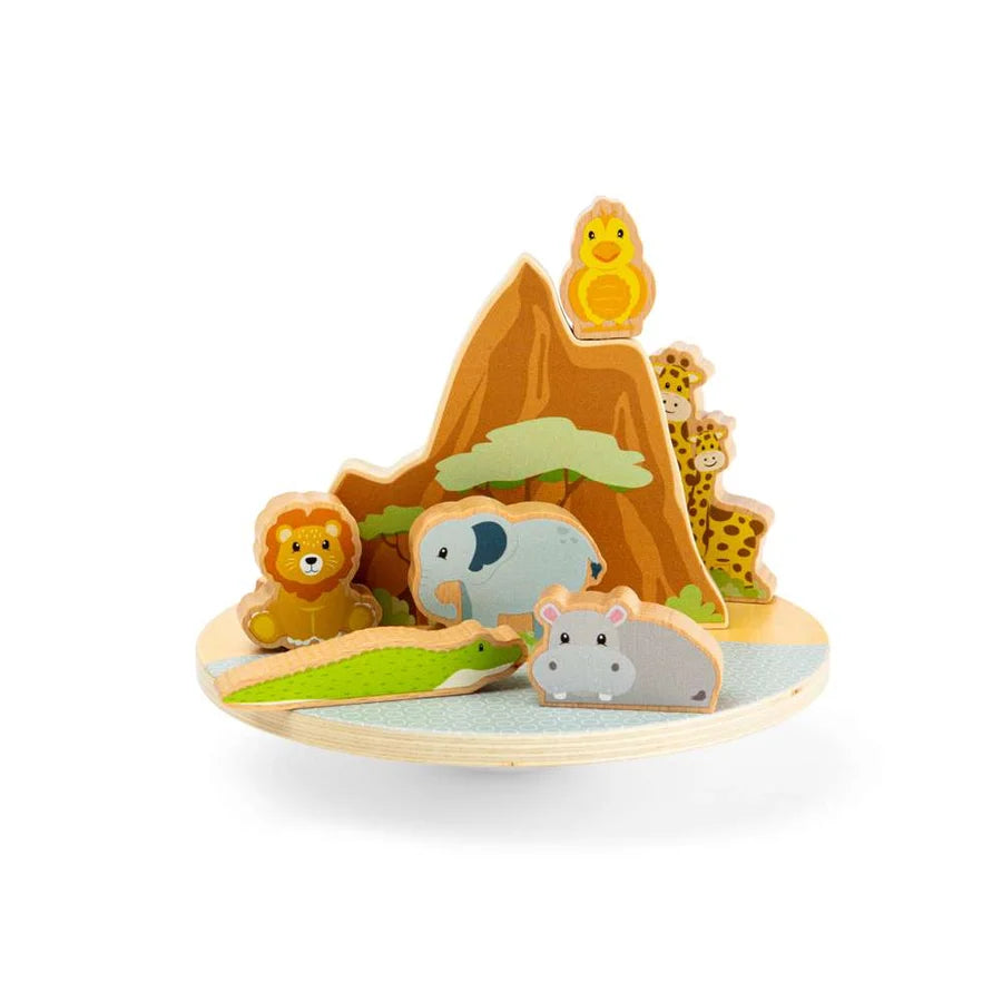 Bigjigs Toys - Wooden Safari Wobble Board